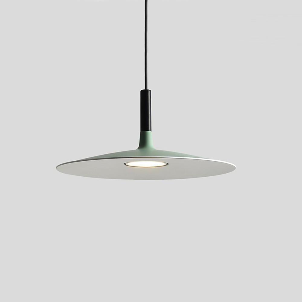 Flat Circular Design Industrial Pendant Lighting Modern Metal Ceiling Light