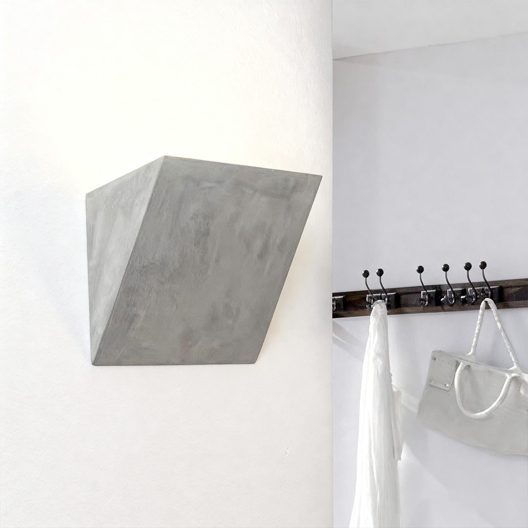 Night Wall Light Cement Up Lighting Minimalist Cement Body Lamp