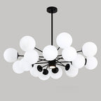 Nordic Glass Globe Chandelier Cluster Entryway Chandelier