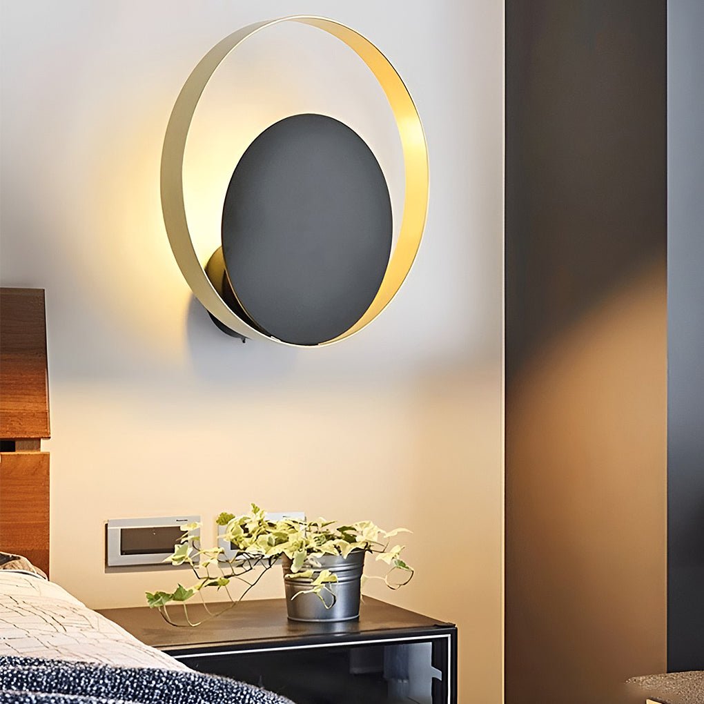 Nordic Minimalist LED Sconce Creative Round Wall Lamp Wall Sconces Wall Lights for Bedroom