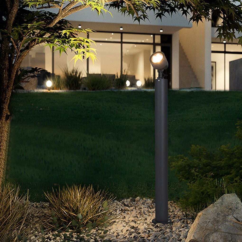 Nordic Minimalist Waterproof LED Spotlight on Post for Gardens