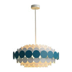 Circles Frills Blue Pendant Light Metal Stylish Ceiling Light
