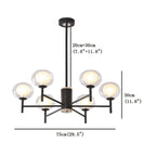 Nordic Sputnik Chandelier Industrial LED Bubble Chandelier 18 Bulbs