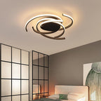 Abstract Curve Dimmable LED Nordic Ceiling Lights Flush Mount Lighting