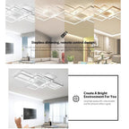 Display Of Rectangles Abstract LED Flush Mount Ceiling Lights