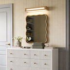 Rectangular Wood Waterproof LED Nordic Wall Lamp Mirror Light Sconces