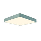 Square Modern Style Design Flush Mount Lighting Metal PVC Acrylic LED Bedroom Ceiling Lights