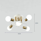 Geometric Artistic LED Country Nordic Ceiling Lights Flush Mount Lighting