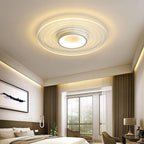 Multiple Circles Dimmable LED Modern Flush Mount Lighting Ceiling Lights for Bedroom
