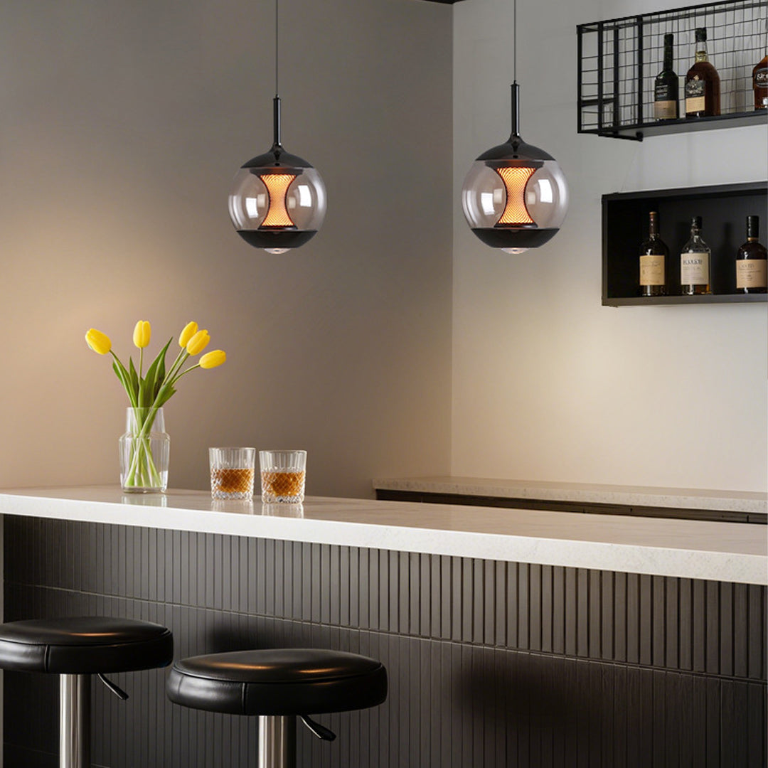 Orb Pendant Light Italian Metal Aluminum Ceiling Light