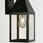 2 PCS Outdoor Black Sconce Vintage Style Wall Lantern