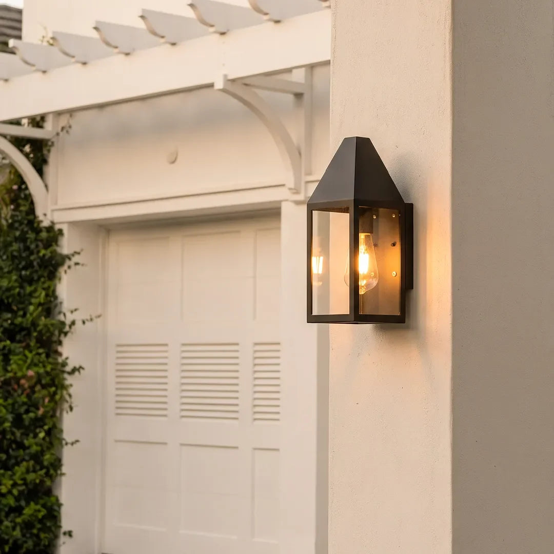 2 PCS Outdoor Black Sconce Vintage Style Wall Lantern