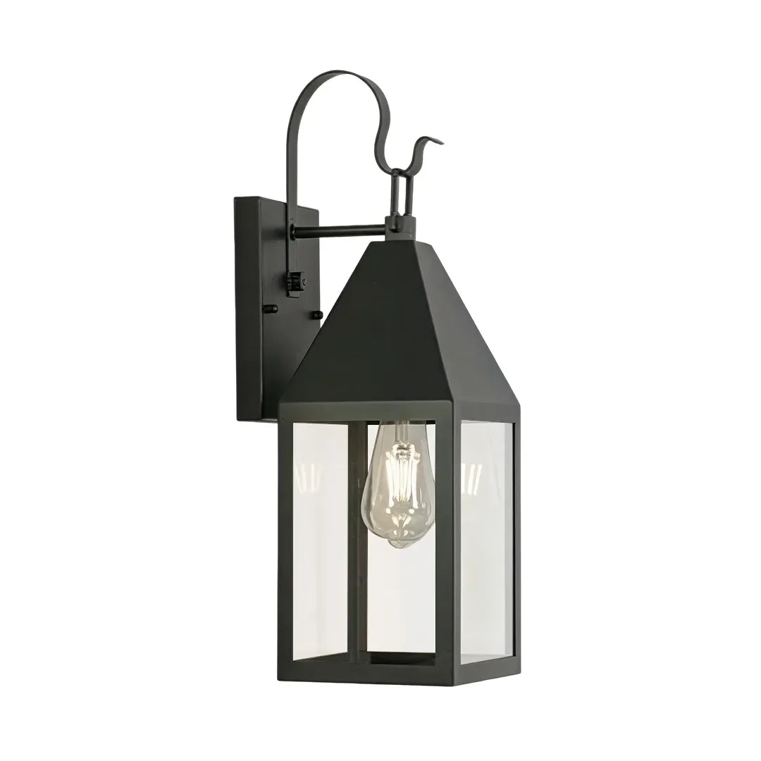 2 PCS Outdoor Black Sconce Vintage Style Wall Lantern