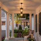 2 PCS Outdoor Ceiling Pendant Light European Vintage Hanging Lantern