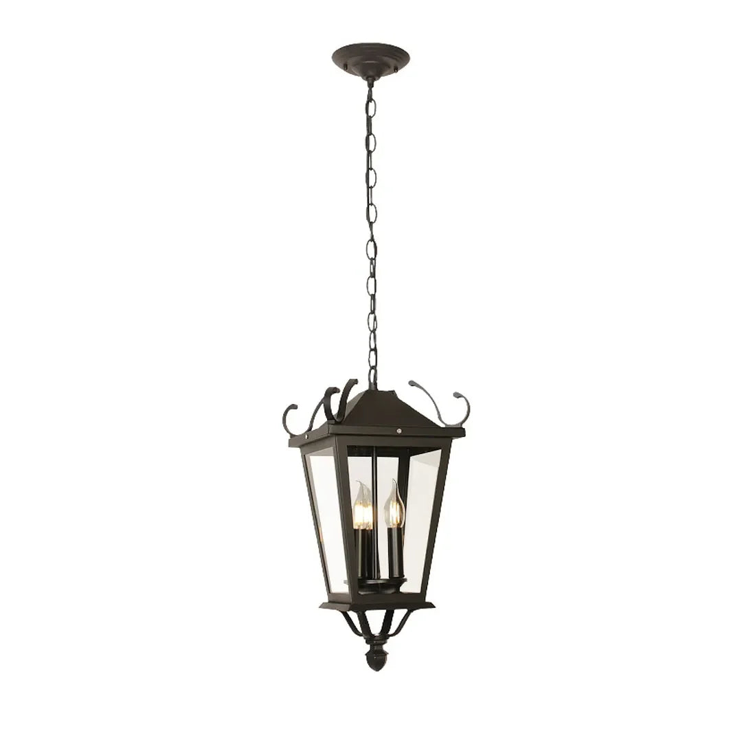 2 PCS Outdoor Ceiling Pendant Light European Vintage Hanging Lantern