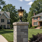 Outdoor Driveway Pillar Lights European Crown Waterproof Light
