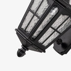 Outdoor Front Porch Lights Vintage LED Aluminum Solar Lantern