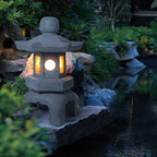 Elegant Imitation Stone Tower Garden Light for Outdoor Spaces
