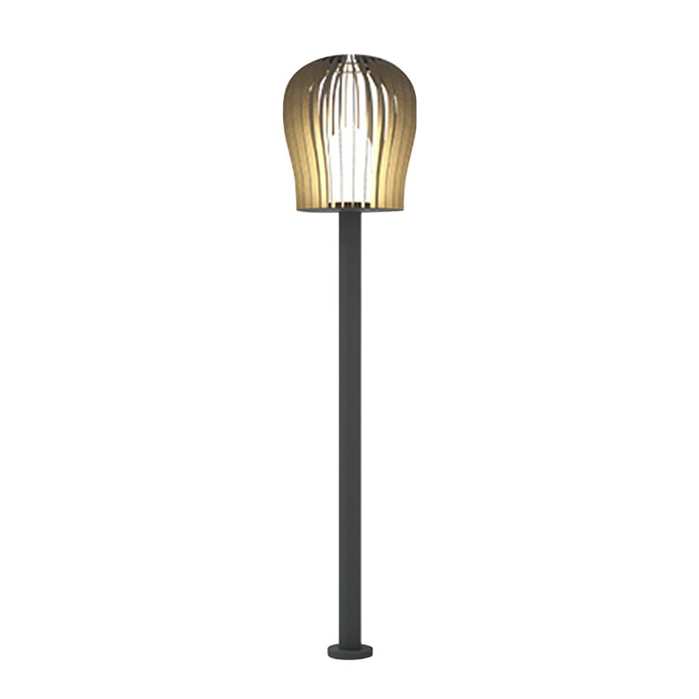 Sophisticated Waterproof LED Garden Post Lamp Cage Design Outdoor Lighting