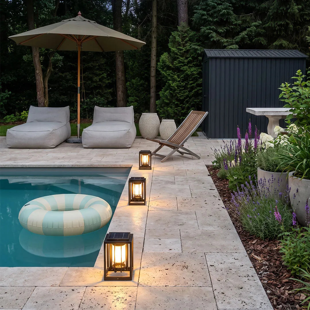 Outdoor Lantern Light Fixture Modern Landscape Lighting