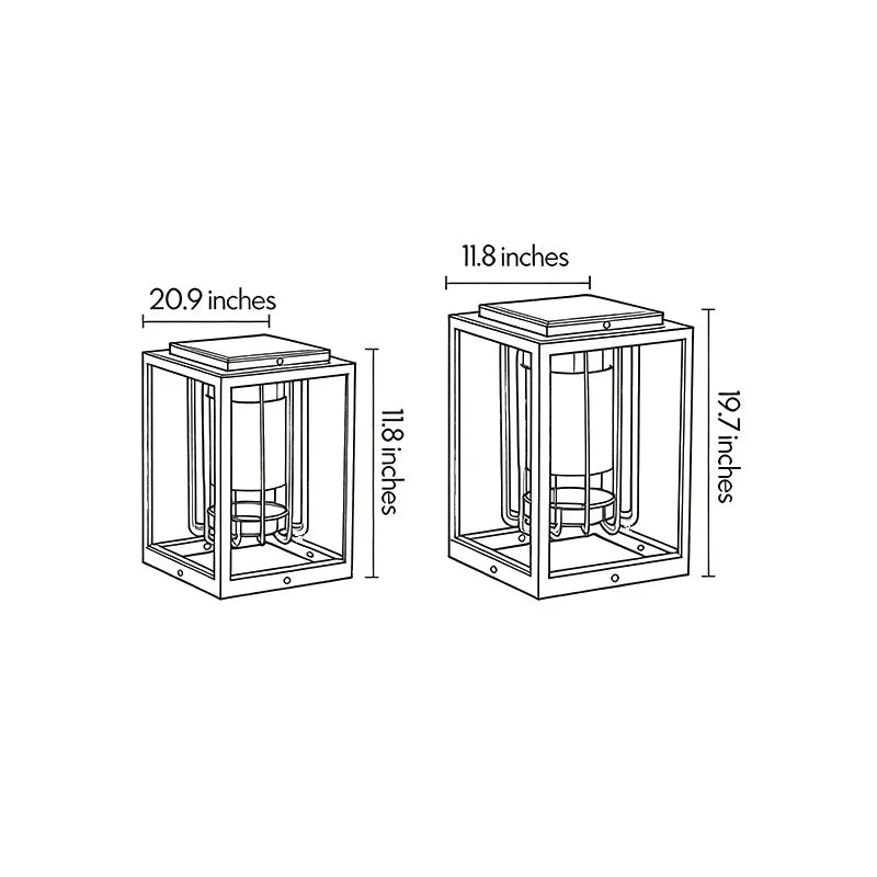 Outdoor Lantern Light Fixture Modern Landscape Lighting