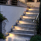 Triangle In-Wall Step Lights 110-220V LED Outdoor Wall Mounted Stairs Lights for Courtyard Garden