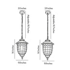 Outdoor Pendant Lighting Fixtures Vintage European Ceiling Light