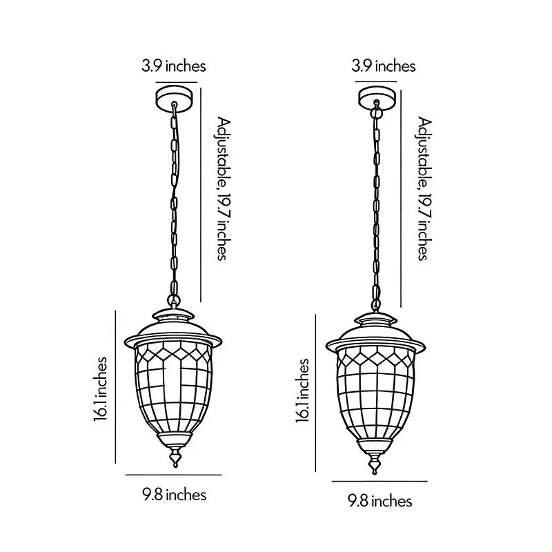 Outdoor Pendant Lighting Fixtures Vintage European Ceiling Light