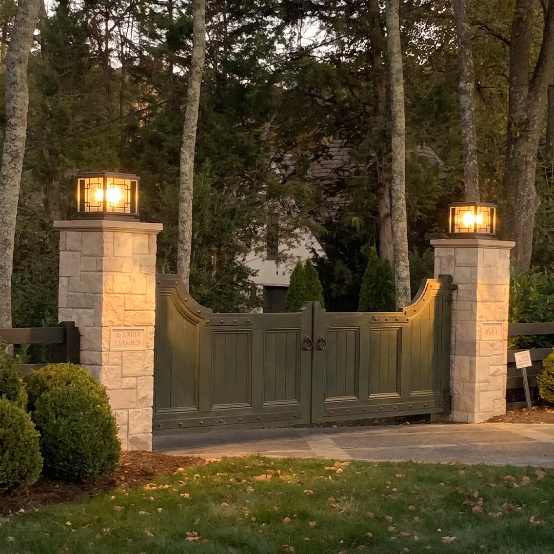 Square Pillar Lights Outdoor Waterproof Solar Gate Light