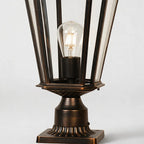 2 PCS Outdoor Pillar Light Fixtures European Vintage Light