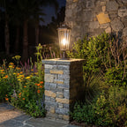 2 PCS Outdoor Pillar Light Fixtures European Vintage Light