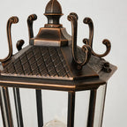 2 PCS Outdoor Pillar Light Fixtures European Vintage Light