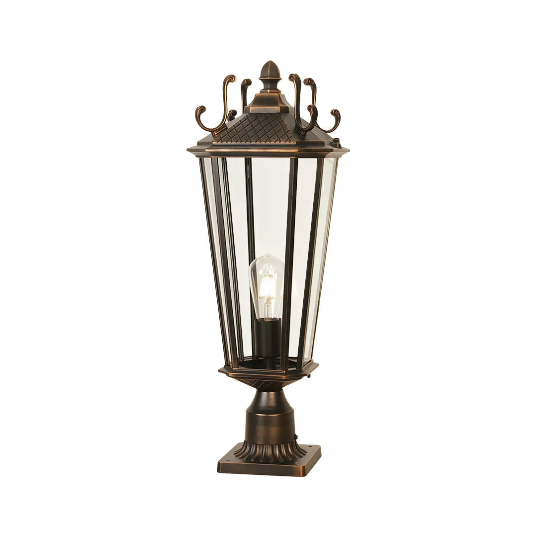 2 PCS Outdoor Pillar Light Fixtures European Vintage Light