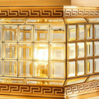 Outdoor Pillar Lights Solar Modern Decorate All-Copper Light