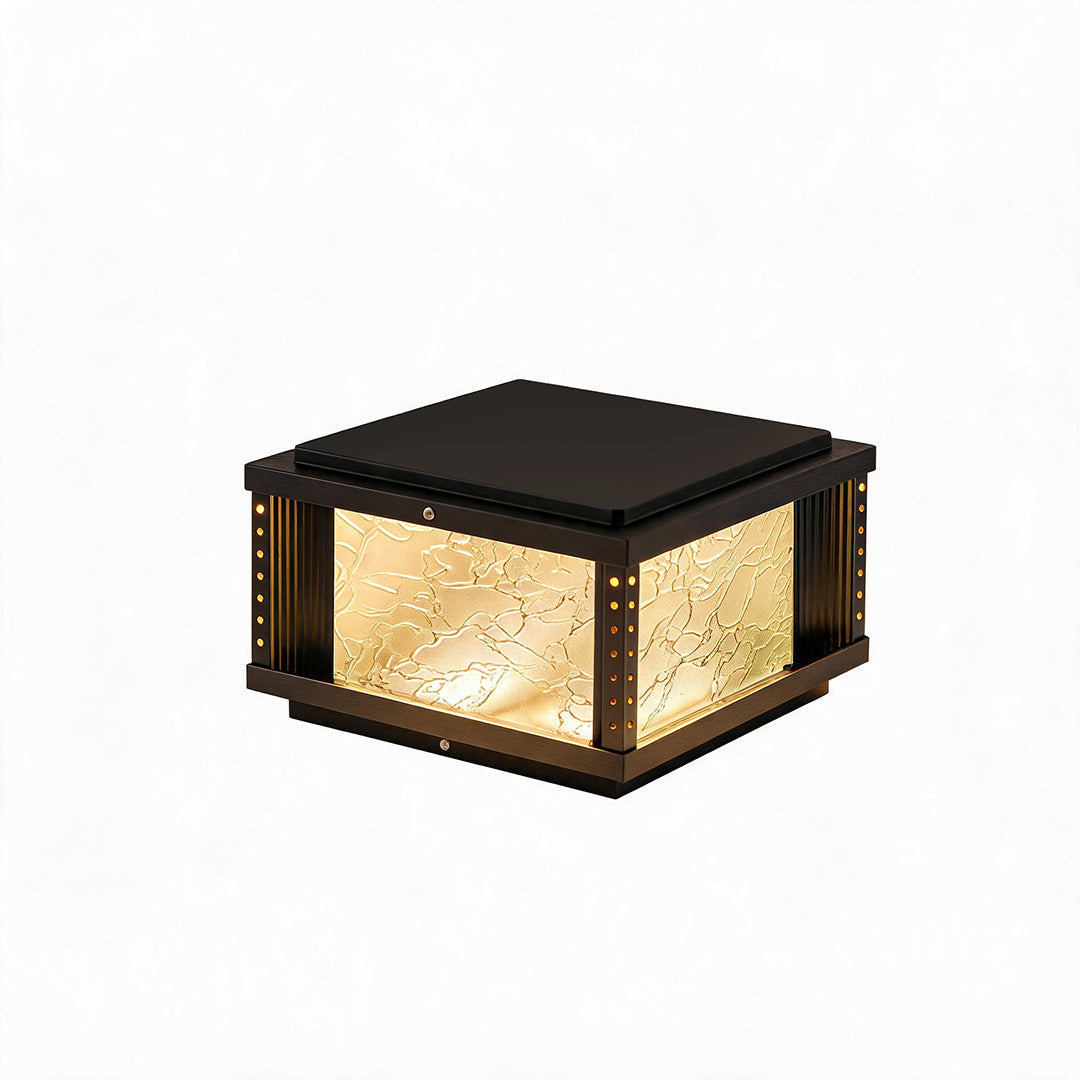 Outdoor Pillar Lights Modern Courtyard Gate Metal Lights