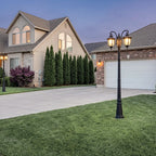 Outdoor Post Light Fixture European Garden Lamp Post