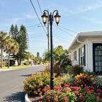 Outdoor Post Light Fixture European Garden Lamp Post