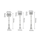 Outdoor Post Light Fixture European Garden Lamp Post