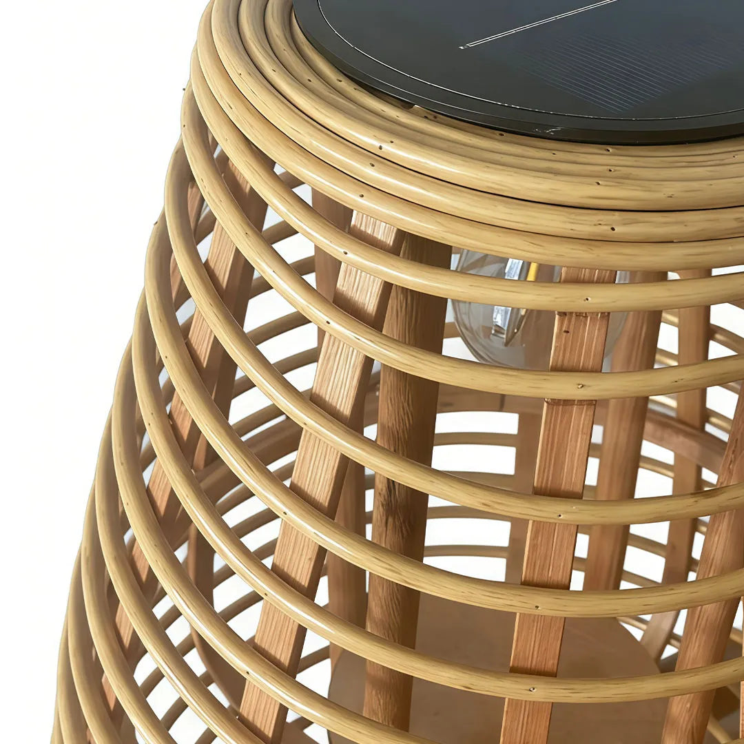Outdoor Solar Floor Lamps Waterproof Woven Patio Lamps