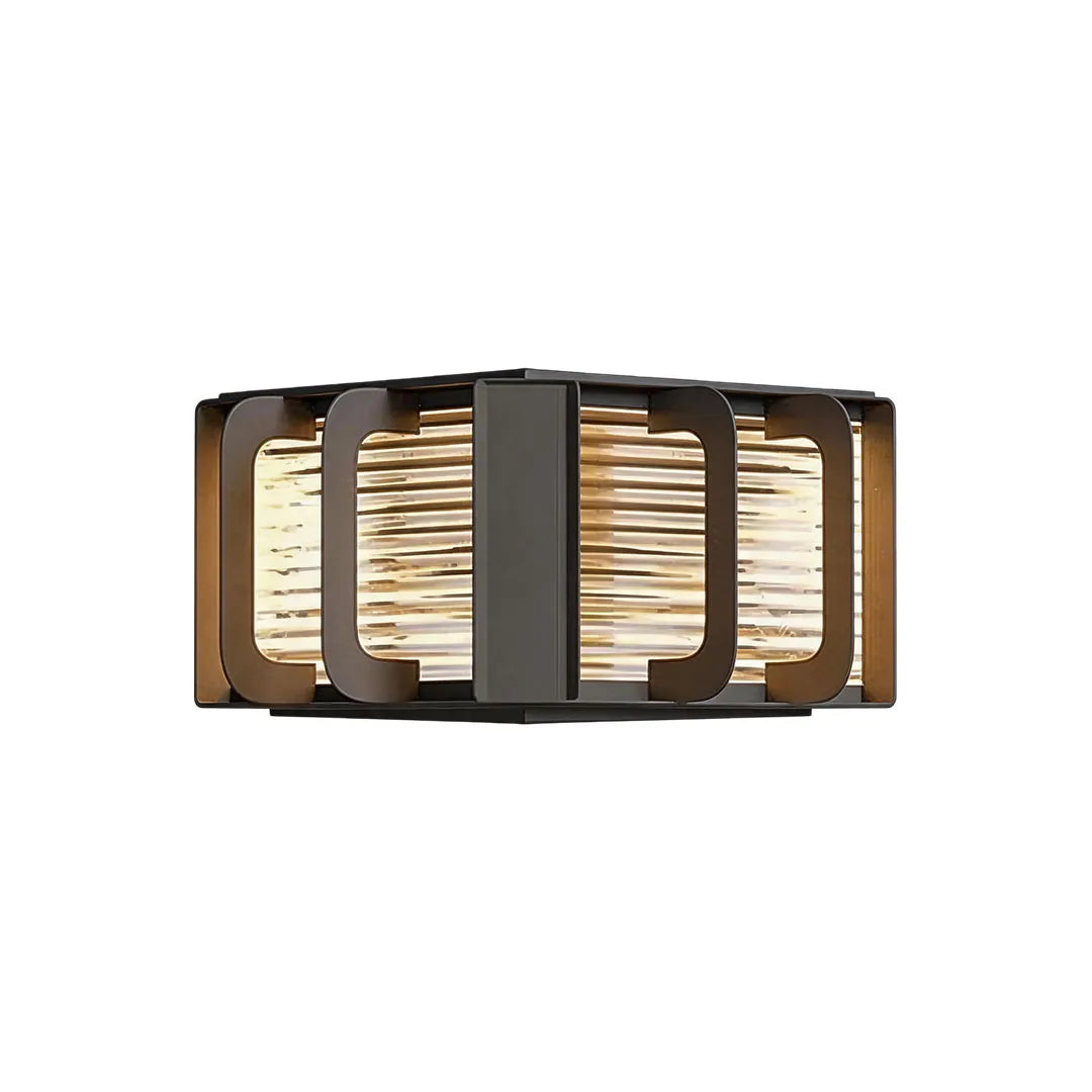 Outdoor Solar Pillar Lights Modern Black Courtyard Light