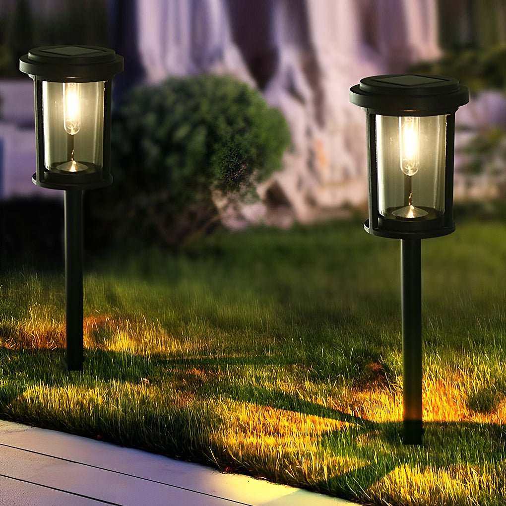 High Efficiency Solar LED Post Lights Modern Automatic Outdoor Pathway Lighting