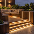 Outdoor Stair Lighting Strips Silicone White LED Light