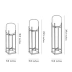 Outdoor Standing Light Lantern LED Metal Floor Lamp