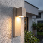 Outdoor Stone Wall Lighting Minimalist LED Geometry Light