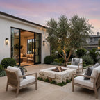 Outdoor Stone Wall Lighting Minimalist LED Geometry Light