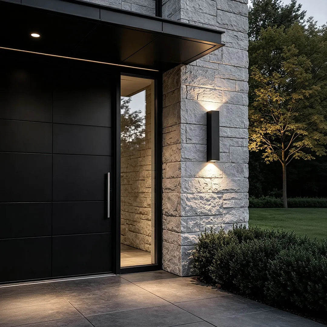 Outdoor up down Wall Lights Square Minimalist Waterproof Lamp