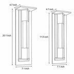 Outdoor Vertical Wall Sconce Waterproof LED Vintage Light