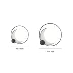 Decorative Outdoor Wall Lights Gray Waterproof Ring Crescent Lamp