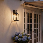 2 PCS Outdoor Wall Mount Lights Vintage Black Iron Light