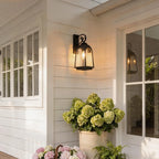 2 PCS Outdoor Wall Mount Lights Vintage Black Iron Light